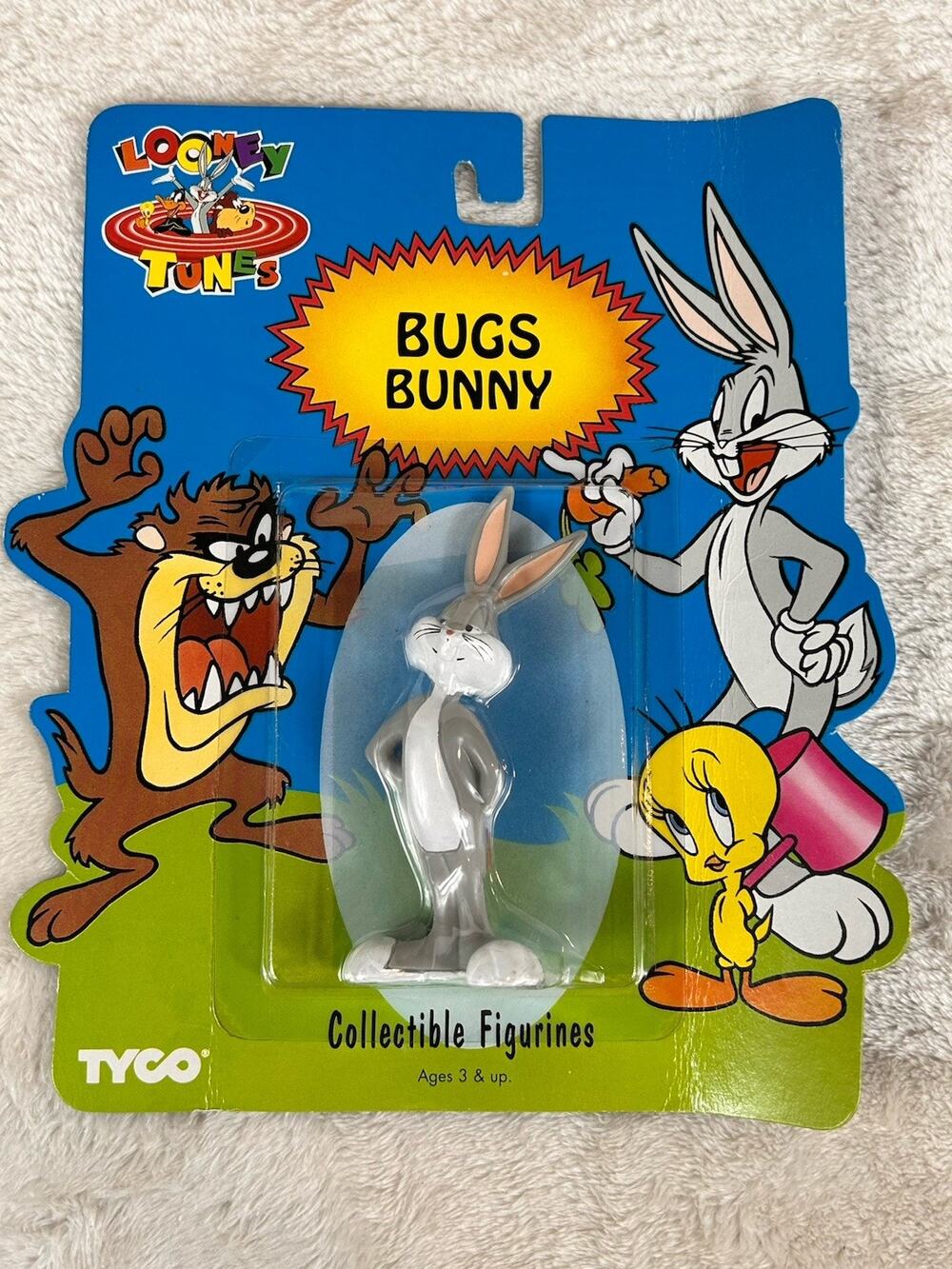 1994 TYCO Looney Tunes Bugs Bunny Collectible Toy 4" Figurine Vintage